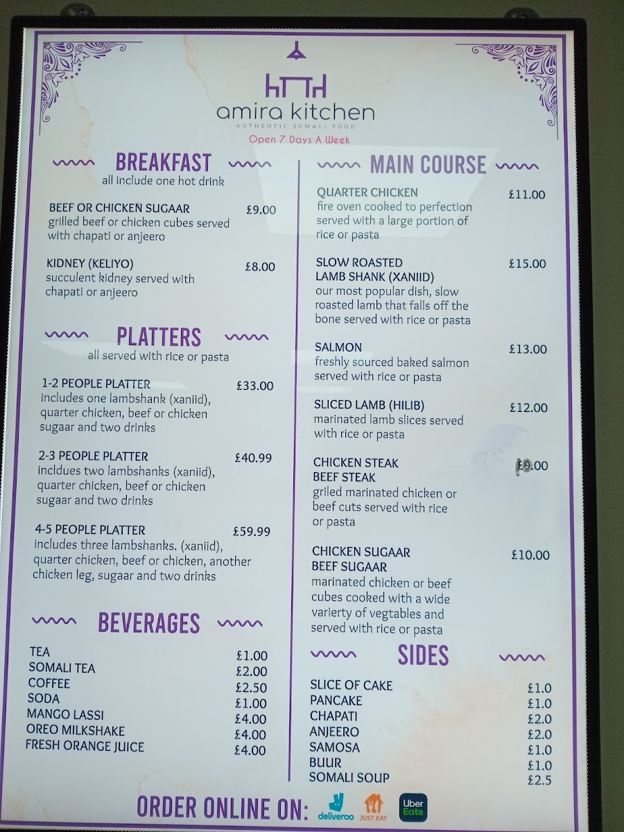 Amira Kitchen Menu - Image 3